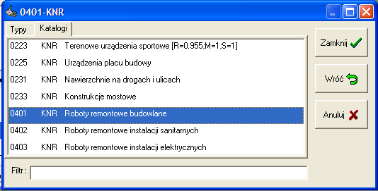 4.3.1 Wygląd formularza pozycji Do określania wielkości nakładów służy specjalne okno zwane dalej formularzem pozycji.