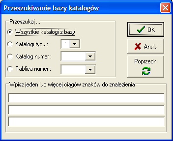 Zmiana zawartości tych pól powoduje automatyczne uaktualnienie tytułu okna, wczytanie nakładów z wybranej tablicy i przeliczenie wartości pozycji.