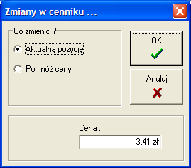istniały w cenniku to ich ceny nie zostaną zmienione. Wpisz nazwę przedmiaru. Kod ETO pozycji (nie cała linia) dopisanej do cennika z przedmiaru będzie wyróżniony innym kolorem. UWAGA!