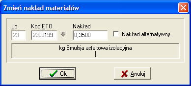 Typ - Kat - Tab - Kol - należy tu wpisać znak określający typ katalogu tak jak określono w spisie typów (pkt.6.