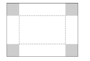 Zad. 54. ( 7 pkt) Dany jest prostokątny arkusz kartonu o długości i szerokości W czterech rogach tego arkusza wycięto kwadratowe naroża ( zobacz rysunek).