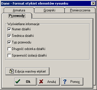 aquatherm-polska CO 36 W górnej części dialogu umieszczona jest graficzna lista rysunków oraz okno z powiększonym rysunkiem wskazanym w liście W dolnej części zamieszczono pole edycyjne z opisem