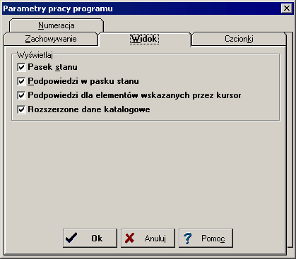 aquatherm-polska CO 36 Grupa umożliwia określenie zestawu informacji automatycznie zachowywanych na dysku po zakończeniu pracy z programem 172 Pliku z danymi Automatyczne zachowywanie pliku z