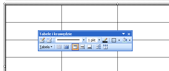 TABELE WSTAWIANIE, EDYCJA Za pomocą tabel można w prosty sposób tworzyd kolumny cyfr i tekstu.
