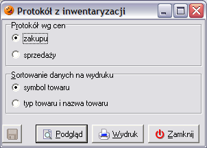 Zatwierdzanie inwentaryzacji Po dokonaniu wszystkich korekt i ich ewentualnym sprawdzeniu inwentaryzację należy odłożyć przyciskiem Odłóż.