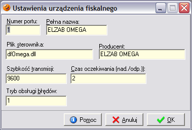 17.5 Słownik fiskalizacji 17.5.1 Słownik typów urządzeń fiskalnych Zawiera wszystkie typy urządzeń fiskalnych jakie mogą być wykorzystywane w systemie.