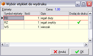 W przypadku, kiedy widełki nowszej partii nie pozwalają na wyrównanie ceny tej partii do nowszej pojawi się stosowny komunikat: i cena sprzedaży nowszej partii zostanie ustalona na
