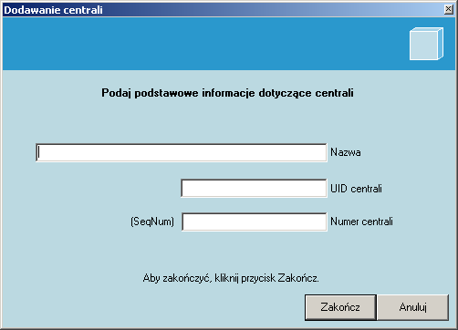 1.7. Tworzenie struktury urządzeń Aby dodać nowy element systemu Siemens FC-700A należy kliknąć dwa razy na gałąź z wybraną integracją, a następnie wybrać gałąź jednego z elementów centrali.