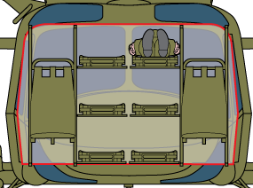 Konfiguracje śmigłowca Szerokie drzwi i funkcjonalna kabina transportowa umożliwiają łatwe