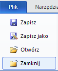 Operacje na dokumentach 4. Drukowanie dokumentu Kliknięcie na przycisk Drukuj w pasku narzędzi Szybki dostęp Polecenie Drukuj z karty Plik Klawisze Ctrl+P 5.