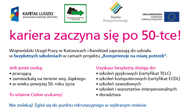 ArcelorMittal Poland stosuje zasadę równych szans i niedyskryminowania ze względu na wiek w dostępie do: szkoleń, polityki socjalnej, opieki zdrowotnej, zachęca pracowników 50+ do aktywnego rozwoju,