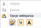 Kopiowanie fragmentu tekstu Aby skopiowad fragment tekstu: zaznaczamy fragment, który chcemy skopiowad (korzystając ze sposobów opisanych wyżej), z paska Narzędzia główne wybieramy polecenie Kopiuj,