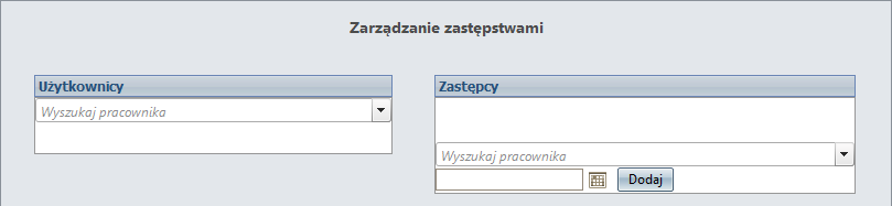 Zmiany w systemie w wersji 3.12.0.0 1. Zastępstwa czasowe Zaleca się by każdy użytkownik na stałe miał wyznaczonego zastępcę w systemie EZD. Dodatkowo system pozwala na ustawienie zastępstw czasowych.