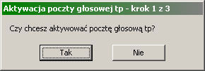 Aktywacja poczty głosowej tp Aby włączyć pocztę głosową tp, należy postępować zgodnie z poniższym opisem: 1. W menu ustawienia przechodzimy do zakładki Poczta głosowa [zdjęcie nr 11]. zdjęcie nr 11 2.