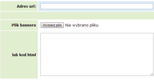 2.11. Banery Zakładka Banery pozwala na umieszczanie linków obrazkowych do polecanych stron. Baner automatycznie się wyskaluje do odpowiednich proporcji wyświetlania na stronie.