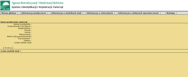 Funkcja wyszukiwania informacji o producencie Po wprowadzeniu jednego z kryteriów wyszukania i wybraniu przycisku {Sprawdź} przeglądarka wyświetli następujące informacje (Rysunek 5): - numer