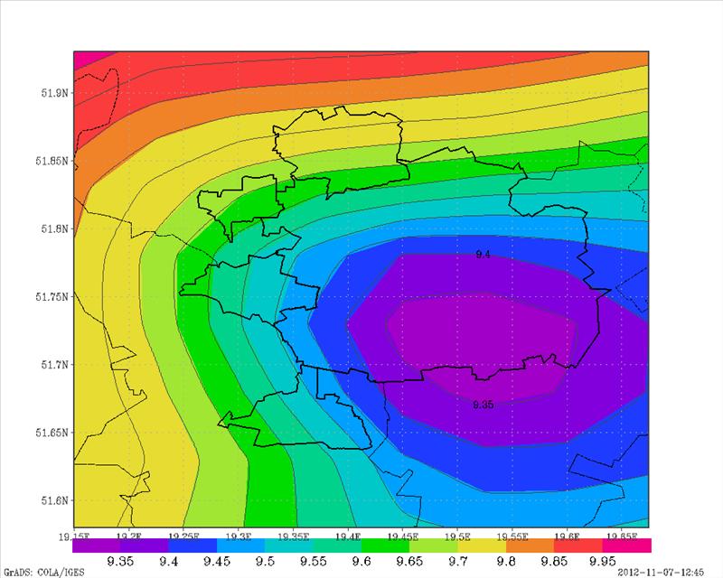 Dziennik Urzędowy Województwa Łódzkiego 19 Poz. 5517 Temperatura w 2011 roku Rys. 6.