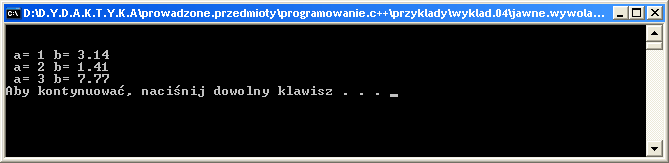 Konstruktor - jawne wywołanie - przykład 01. #include <iostream> 02. using namespace std; 03. void main( void ) 04. { 05.