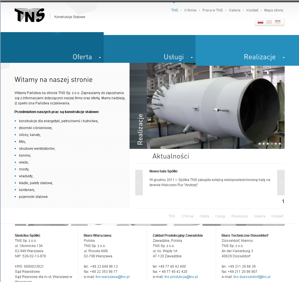 TNS Strona internetowa www.tns.