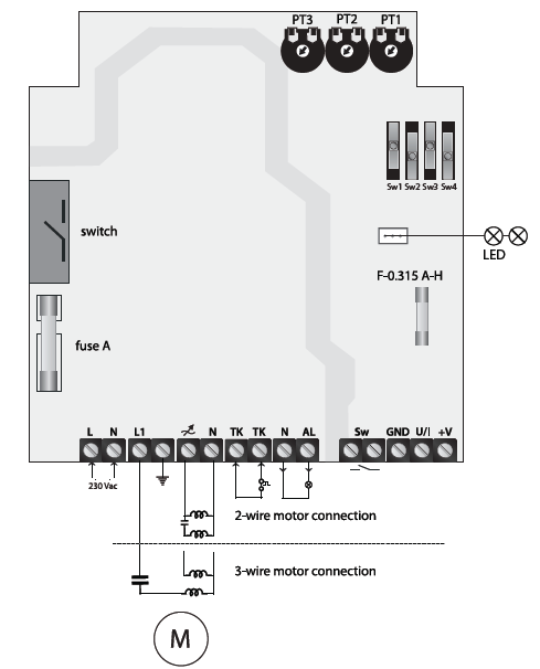 EVSS - podłączenie elektryczne 1~230V 5. Eksploatacja, obsługa: 5.