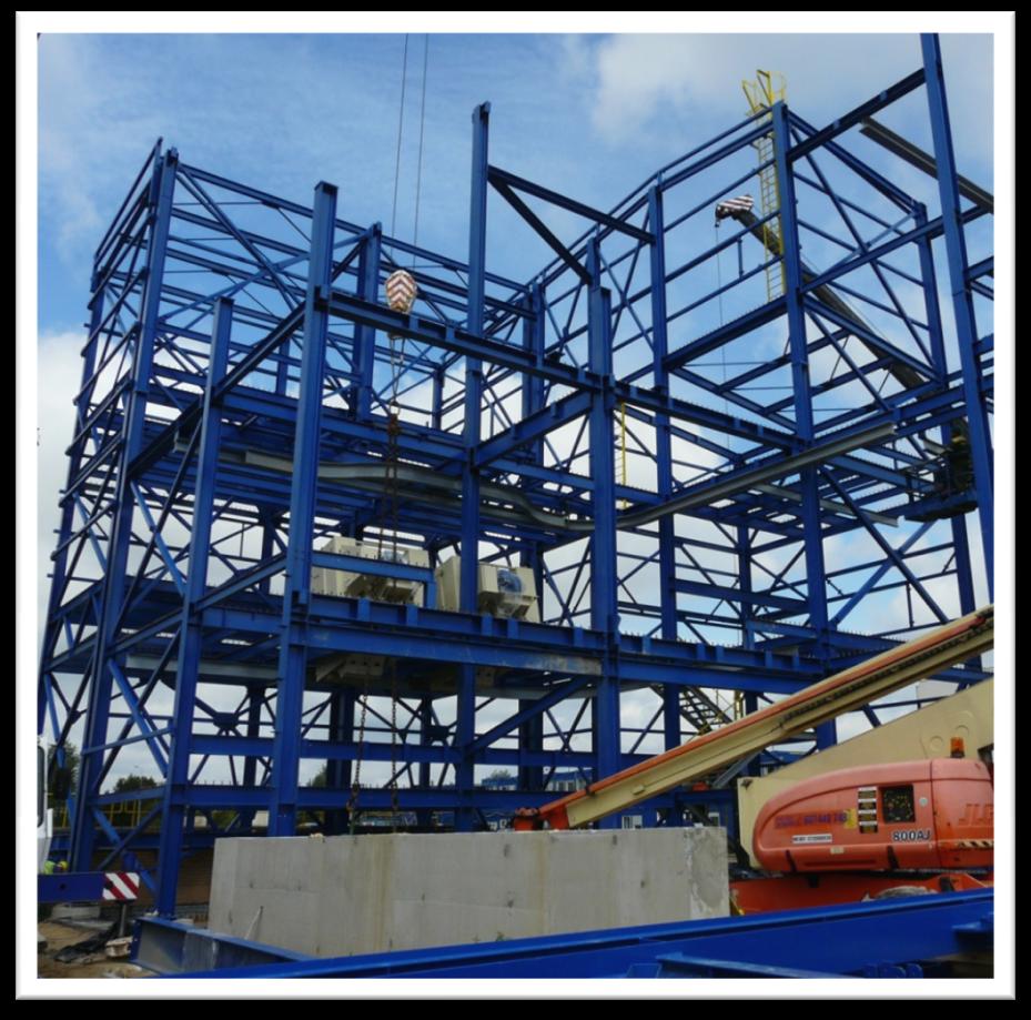 7 Rozwiązania konstrukcyjne stacje przesypowe Szkielety konstrukcji stacji przesypowych wykonano z kształtowników walcowanych HEA i IPE.