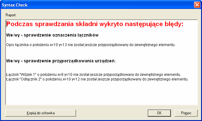 W polu wyboru Wyjście naleŝy przyporządkować wyjście przekaźnikowe do sterowania danym łącznikiem.