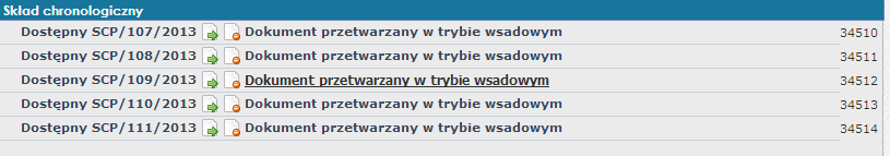 8. Poprawa działania przycisku Zaznacz/Odznacz wszystkie w zatwierdzaniu zmian 9. Usuwanie ze spisu spraw Po kliknięciu na znak sprawy wyświetla się ikonka Usuń spisu spraw 10.