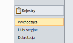 7. Wydruk korespondencji na innym stanowisku (wygenerowania kodu do drukowania korespondencji) Po zakończeniu rejestrowania