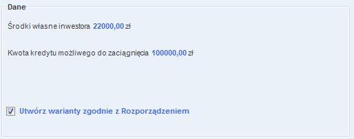 Praca z modułem Audyt WYNIKI OPTYMALIZACJI grupa w której podane są dane dotyczące wybranego jako optymalny wariantu termomodernizacyjnego.