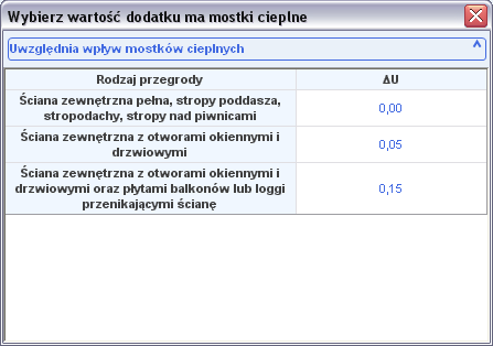 Opis obliczeń współczynnika przenikania ciepła U przegród Rys 32.