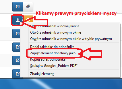 Prawidłowy zapis wniosku Nie należy zapisywać wniosku za pośrednictwem programów do odczytu plików PDF, ponieważ może to spowodować modyfikację sumy kontrolnej CRC pliku, co spowoduje negatywną