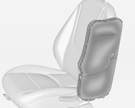 48 Fotele, elementy bezpieczeństwa Czołowe poduszki powietrzne W samochodzie mogą być zamontowane dwie czołowe poduszki powietrzne: jedna w kole kierownicy, a druga w desce rozdzielczej po stronie