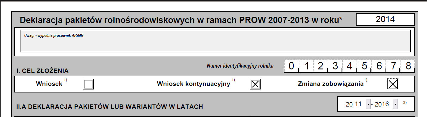 UWAGA! W roku 2014 rolnicy rozpoczynający zobowiązanie rolnośrodowiskowe nie mogą ubiegad się o przyznanie płatności rolnośrodowiskowej w ramach Pakietu 3.