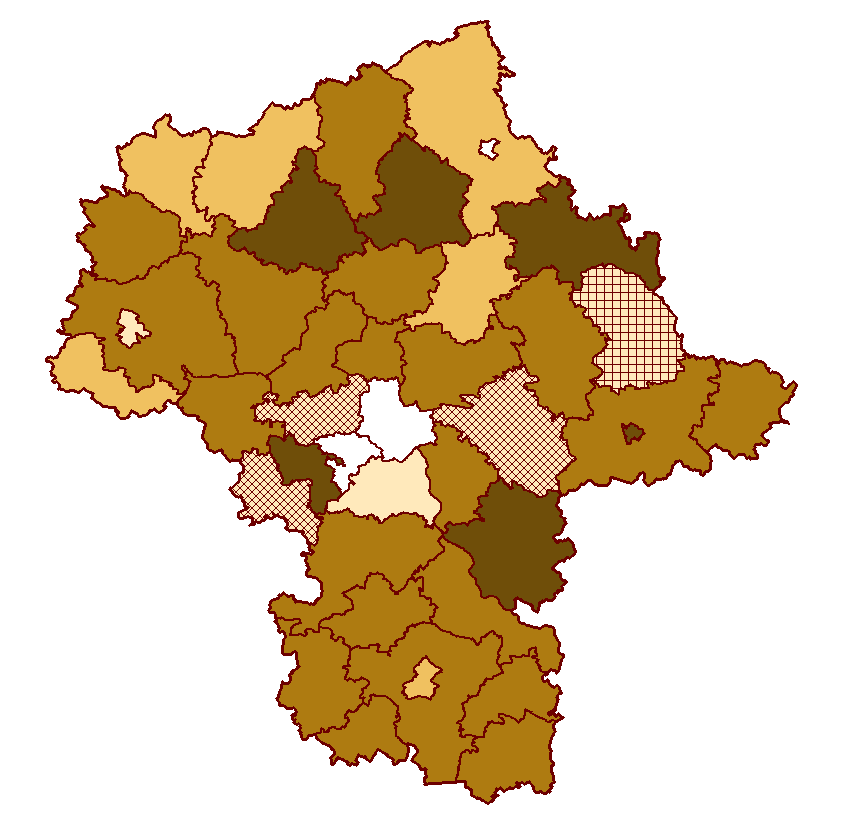 KONWERSJA ZASOBU PODGIK PODZIAŁ NA TURY Partnerzy 39 powiatów I tura (9) II tura (22) III tura (6) IV