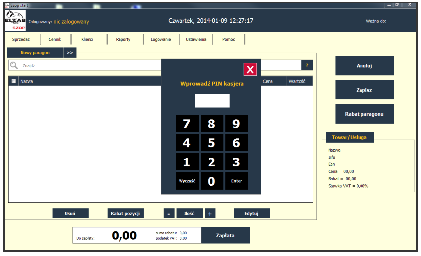 Wstęp Dziękujemy za wybór programu Szop, przeznaczonego do obsługi sprzedaży detalicznej w sklepach wyposażonych w drukarki fiskalne marki ELZAB.