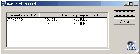 5.2. Importowanie plików DXF. 71 Każdy plik w zależności od trybu przetwarzania zapisze się na oddzielnych schematach. W tym miejscu należy wybrać numer dla nowo tworzonego schematu.