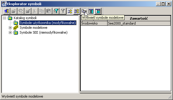 74 6.Edytor Symboli 6. Edytor Symboli W SEE 2000 z modułem Rozszerzenie Deski Kreślarskiej istnieje możliwość tworzenia własnych symboli w oparciu o istniejące symbole modelowe.