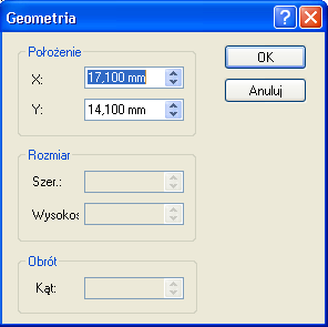 ''Geometria' Określenie dokładnej pozycji elementów, albo