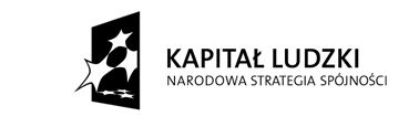 02-20- 004/12 Nowe kwalifikacje nowe możliwości po 50 roku życia III edycja, realizowanego w ramach Programu Operacyjnego Kapitał Ludzki, Priorytet IX Rozwój wykształcenia i kompetencji w regionach,
