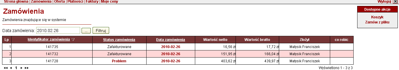 Proces realizacji zamówienia tworzonego bezpośrednio w e-aptece 1. Ważne!! W Uwagach wpisać informację na kiedy zamówienie ma być dostarczone do apteki. (np.