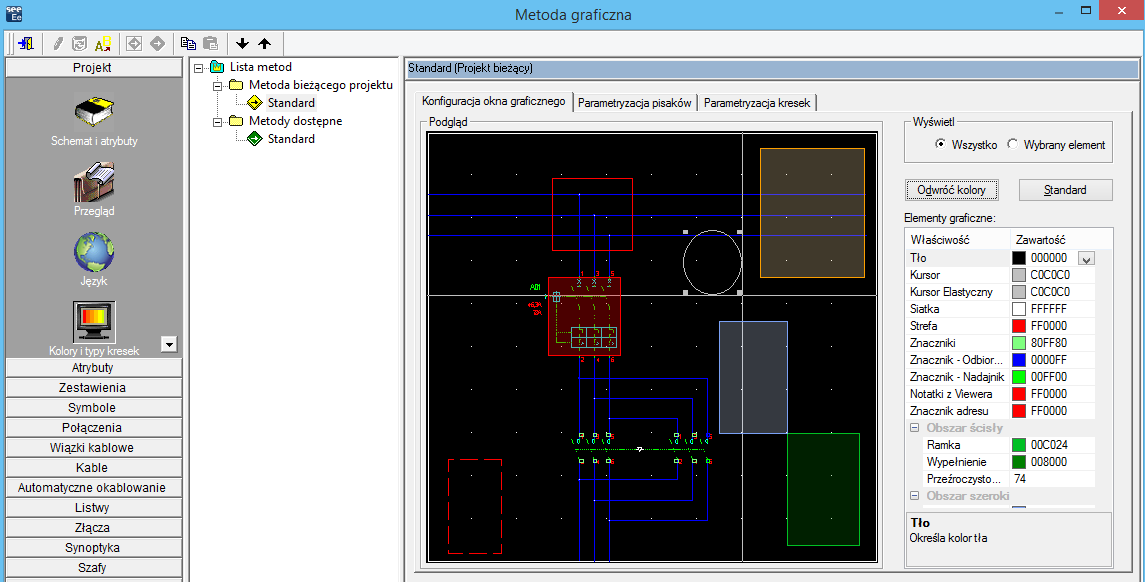Wersja V4R2 SEE Electrical Expert Pierwsze kroki G KONFIGURACJA PROGRAMU Program SEE Electrical EXPERT posługuje się grafiką wektorową.