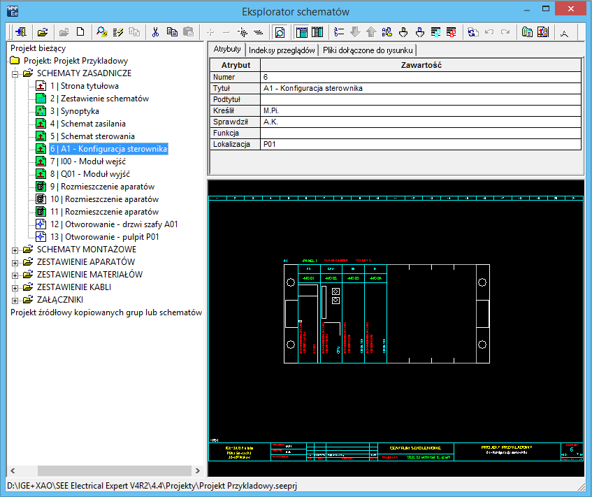 Wersja V4R2 SEE Electrical Expert Pierwsze kroki C PRZEDSTAWIENIE PROGRAMU Program SEE Electrical Expert uruchamiamy wybierając ikonę na pulpicie lub za pomocą skrótu z menu Start.
