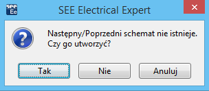 Wersja V4R2 SEE Electrical Expert Pierwsze kroki Naciskamy klawisz <Enter>. Stworzymy teraz następny rysunek na tym samym arkuszu formatowym, będzie on nosił numer 04. Zamykamy okno eksploratora.