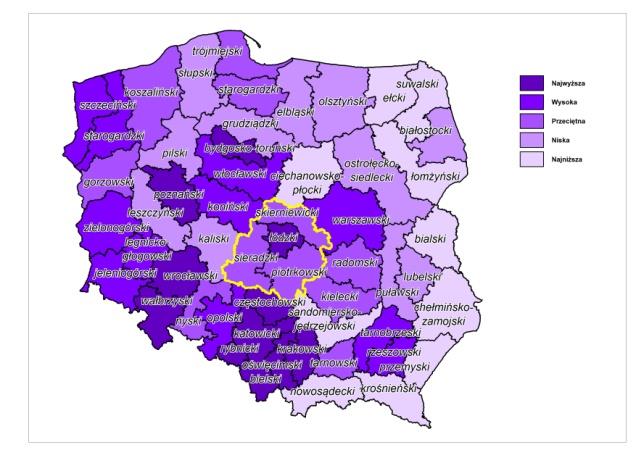 OCENA SYTUACJI SPOŁECZNO-GOSPODARCZEJ WOJEWÓDZTWA ŁÓDZKIEGO /Przegląd regionalny 2013, ROT, Łódź czerwiec 2014/ ATUTY I OSIĄGNIĘCIA ROZWOJOWE REGIONU Utrzymanie silnej pozycji podregionu