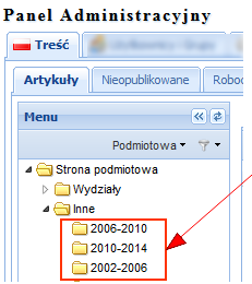 Automatycznie dodawaj podkatalogi do kadencji pole dostępne tylko podczas dodawania katalogów w menu podmiotowym, jest aktywne, jeśli dla podmiotu opcja Kadencje organów jest włączona.