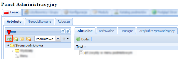 wyświetlane będą nazwy katalogów, w których zaznaczono opcję Udostępnij newsletter wraz z opisem dodanym w polu Opis zawartości newslettera. 10.2.