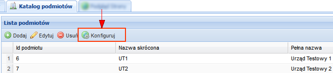 Aktywny status oznacza, iż podmiot dostępny jest w panelu administratora oraz na froncie, Skasowany oznacza, że podmiot nie jest dostępny na froncie. 7.2.4.