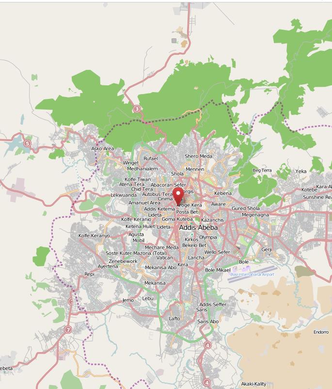 Addis Ababa Ethiopia Stacja
