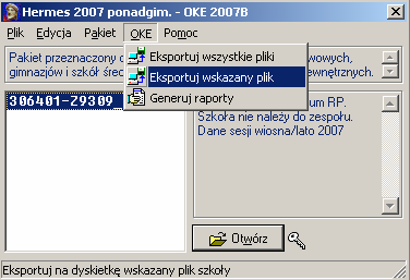 Istnieje również możliwość wyeksportowania danych w postaci pliku CSV, który można otworzyć za pomocą programu np. Microsoft EXCEL i wykorzystać w celu stworzenia własnych sprawozdań i raportów.