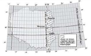 a) Uzasadnij wprowadzenie czasu urzędowego na obszarze Polski leżącym na wschód od południka 22 30 E. b) Oblicz różnicę czasu miejscowego (słonecznego) między Warszawą a Chełmem.